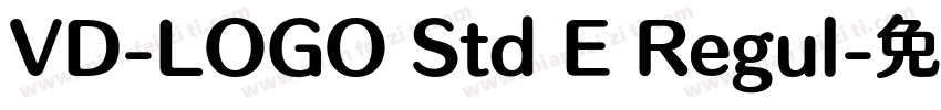 VD-LOGO Std E Regul字体转换
